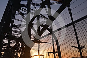 Sydney Harbour Bridge at the sunset