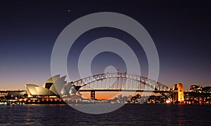 Sydney Harbour Bridge Twilight