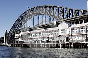 Sydney Harbour Bridge from Walsh Bay