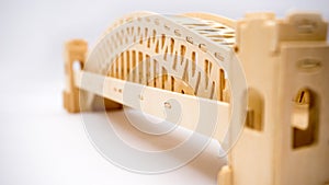 Sydney Harbour bridge woodcraft model photo