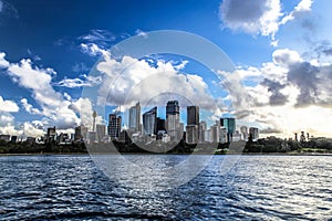 Sydney Harbour Panorama with Skyscrapers