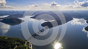 Sydney ku-ring-gai national park, Australia aerial view