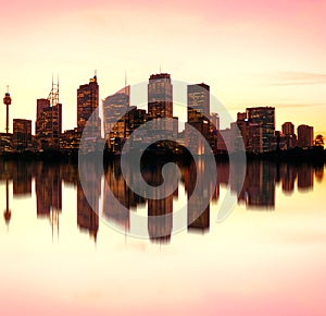 Sydney night skyline, Australia