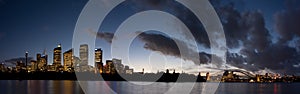 Sydney - Night Skyline Panorama