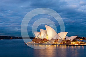 Sydney Opera House at blue night