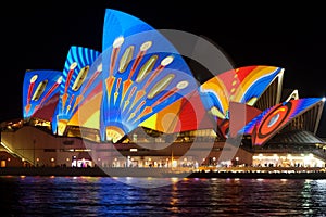 Sydney Opera House during Vivid festival 2013