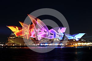 Sydney Opera House on Vivid Sydney