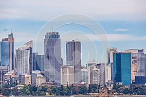 Sydney Skyline - high rise office buildings in the centre of Sydney, Australia.