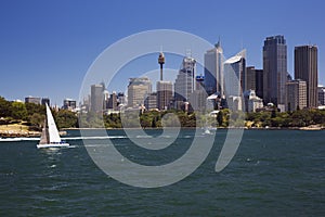 Sydney skyline seen from the Manly ferry