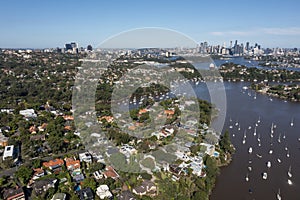 The Sydney suburb of Northwood and Woodford bay . photo
