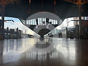 Sydney train station platform