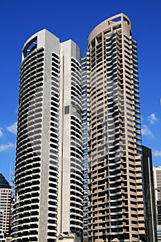 Sydney twin skyscrapers