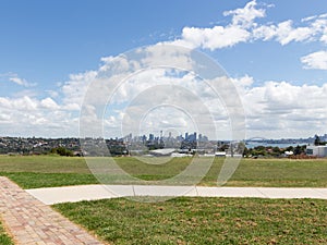 Sydney, view of the city from afar