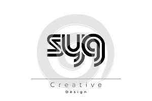 SYG Creative Unique Modern Letter Logo Design