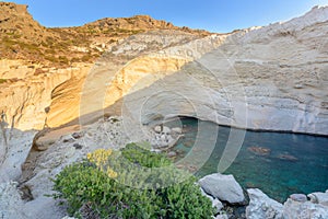 Sykia Cave at Melos Island, Greece photo