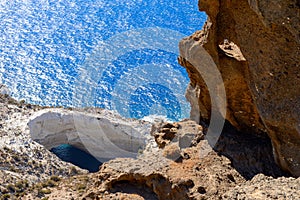 Sykia Cave at Melos Island, Greece