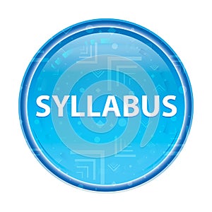 Syllabus floral blue round button