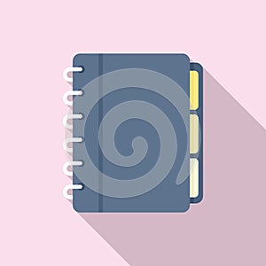 Syllabus planner icon, flat style