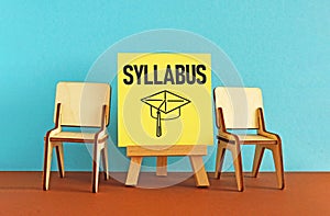Syllabus is shown using the text photo
