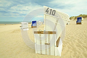 Sylt beach chairs photo