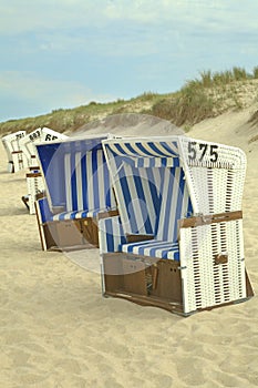 Sylt beach chairs photo