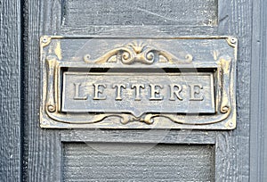 A letter box sign Lettere photo