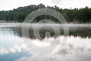 Sylvan Lake Dawn Reflection