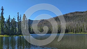 Sylvan Lake east entrance road to Yellowstone National Park