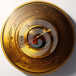symbol 2023 twenty-three and 2022 twenty-two gold metallic colored, isolated, 3d-