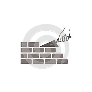 Symbol of brick layer service