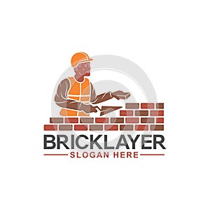 Symbol of brick layer service photo