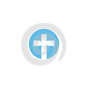 symbol of Christian cross,vector icon logo illustration