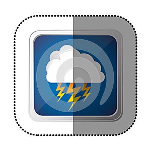 symbol cloud ray icon