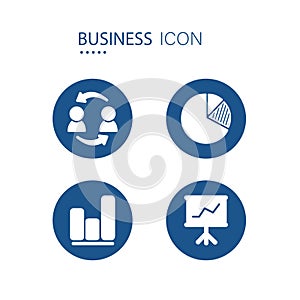 Symbol of Consumer to Consumer, Diagram circle, Business graph and Growth finance icons.