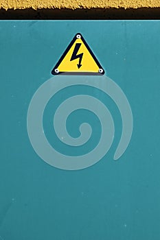 Symbol of danger high voltage