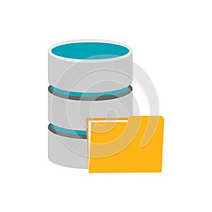 Symbol of database storage. Database management