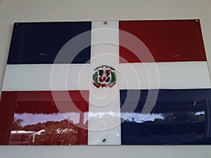 The symbol of the Dominican Republic is the national flag in the Bavaro district of Punta Cana