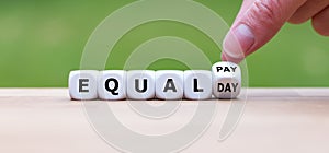 Symbol for the equal pay day.