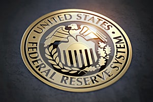 Symbol of FED federal reserve of USA