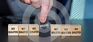 Symbol for finding a qualified candidate.