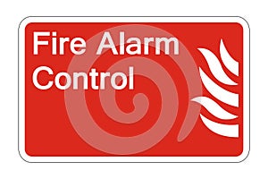 symbol Fire alarm control Symbol Sign on white background,vector illustration