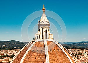 The symbol of Florence: Brunelleschi`s famous and ancient dome