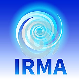 Symbol of hurricane Irma