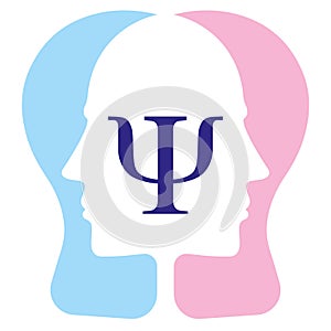 Symbol icon of the academic disciplinary psychology science photo