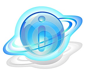 Symbol-icon - particle of information photo