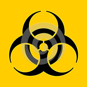 Symbol, icon and pictogram of biohazard and biological hazard