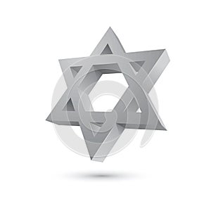 Symbol of judaism. Vector illustration decorative design