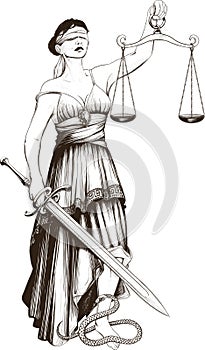 Symbol of justice Femida