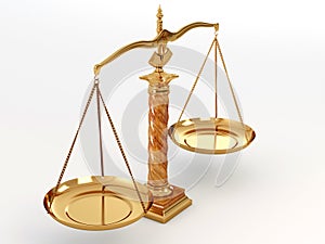 Symbol of justice. Scale