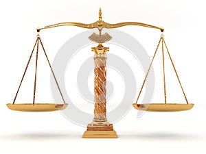 Symbol of justice. Scale photo